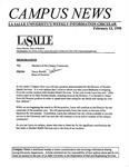 Campus News February 13, 1998 by La Salle University