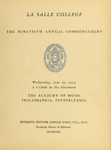 The Ninetieth Annual Commencement 1953 by La Salle College