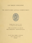 The Ninety-First Annual Commencement 1954