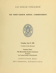 The Ninety-Eighth Annual Commencement 1961