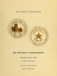 The Centenary Commencement 1963