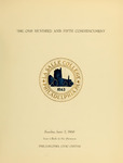 The One Hundred and Fifth Commencement 1968