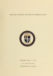 The One Hundred and Ninth Commencement 1972