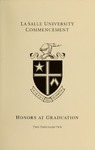 Honors at Graduation Two Thousand Ten 2010 by La Salle University