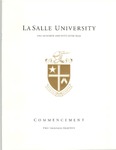 Undegraduate Commencement One Hundred and Fifty-Fifth year 2018 by La Salle University