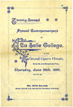 Twenty-Second Annual Commencement 1889