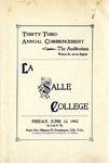 Thirty-Third Annual Commencement 1900