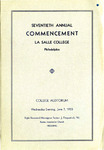 Seventieth Annual Commencement 1933