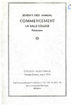 Seventy-First Annual Commencement 1934