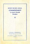 Seventy-Second Annual Commencement 1935