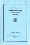 Seventy-Fifth Annual Commencement 1938
