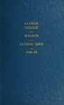 La Salle College Catalogue 1932-1933