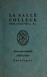 La Salle College Announcements Catalogue 1939-1940