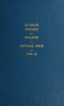 La Salle College Announcements Catalogue 1940-1941