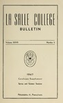 La Salle College Bulletin: Catalogue Supplement 1947-1948 by La Salle University