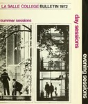 La Salle College Bulletin Summer Sessions 1972 by La Salle University