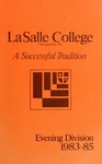 La Salle College Bulletin: Evening Division Announcement 1983-1985