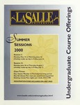 La Salle University Summer Sessions Undergraduate Course Offerings 2000