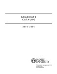 La Salle University Graduate Catalog 2005-2006 by La Salle University