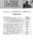Faculty Bulletin: September 19, 1966