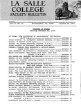 Faculty Bulletin: October 18, 1967