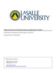 UA.01.014 Records of the Human Resources Department by La Salle University Archives