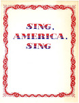 Sing, America, Sing